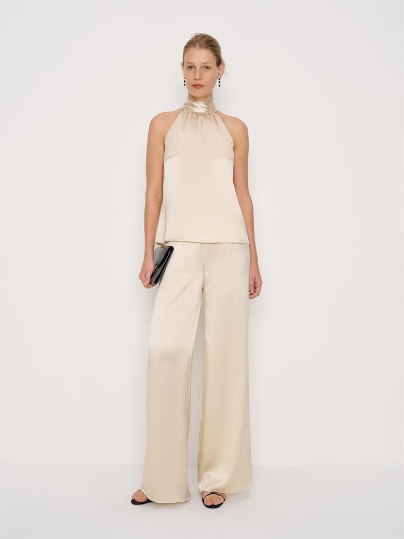 Celine Low Rise Silk Wide Leg Pant | Reformation (Global)