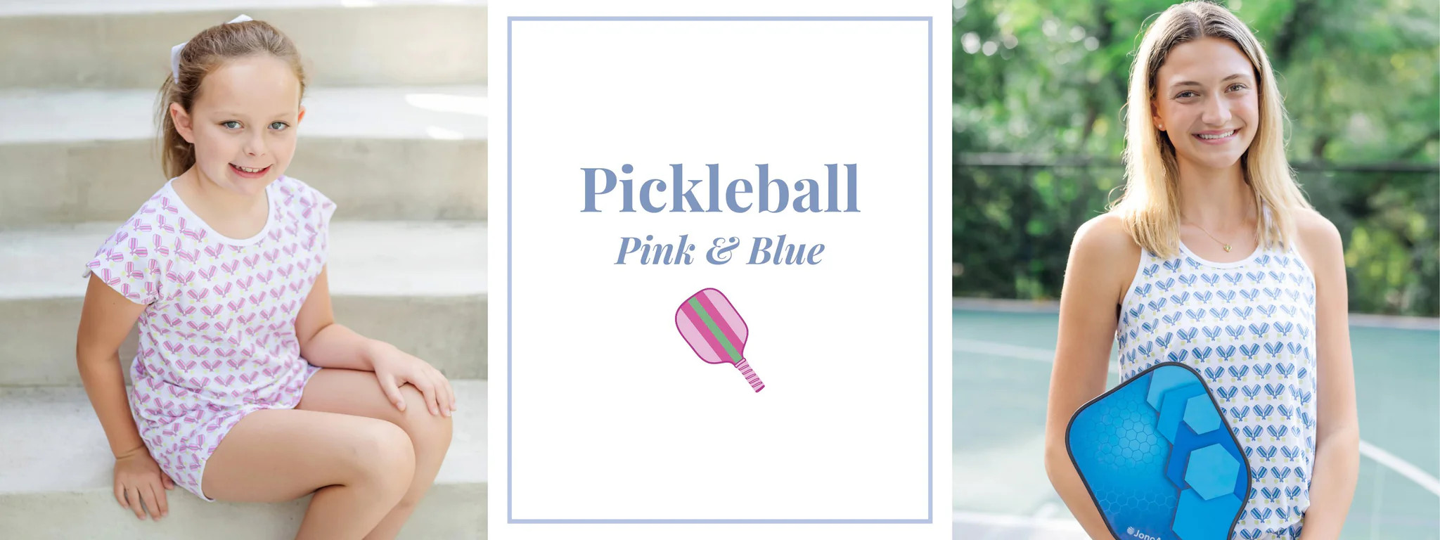 Pickleball Pink & Blue | Lila and Hayes