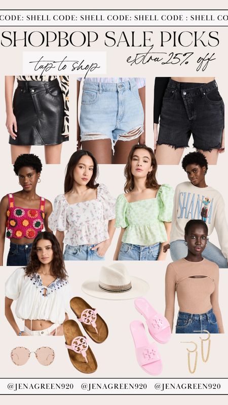 Shopbop Sale | Designer Sale | Tory Burch Sandals | Graphic Tee | Chloe Sunglasses | Agolde Shorts | Sale Alert | Summer Outfit | Floral Blouse

#LTKstyletip #LTKshoecrush #LTKsalealert