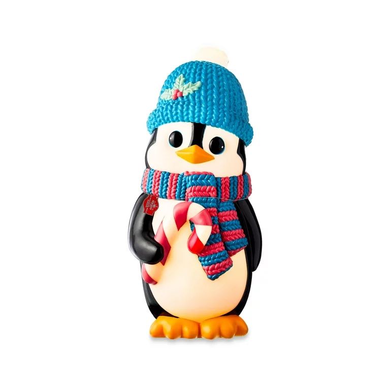 Lighted Blow Mold Penguin Indoor/Outdoor Christmas Decoration, 32 in, Multi-Color, by Holiday Tim... | Walmart (US)