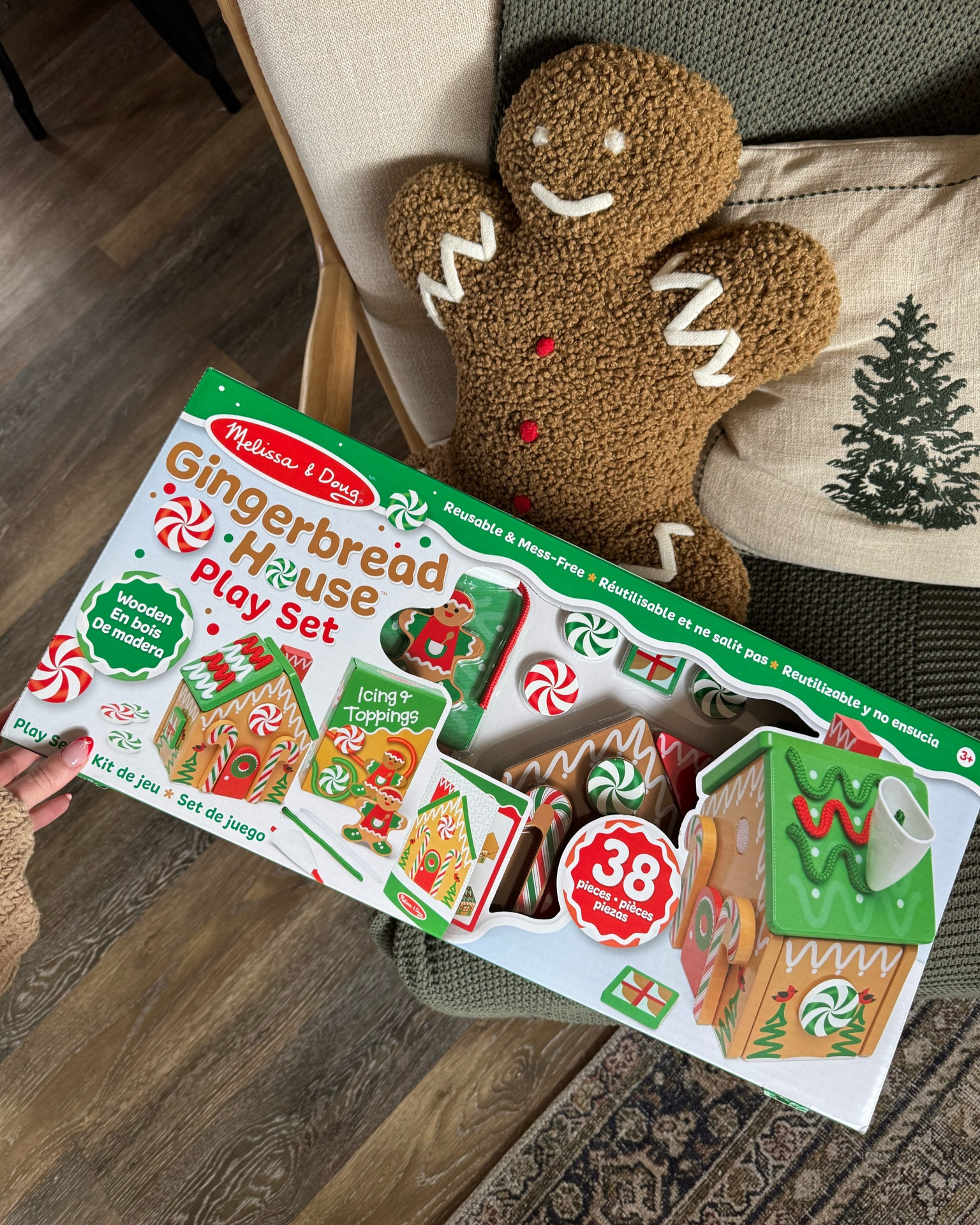 $15 toddler activity — reusable!!!! This is genius! 

Toddler fun, kids, Christmas crafts, Melissa and Doug, wooden gingerbread house 

#LTKFindsUnder50 #LTKKids #LTKHoliday