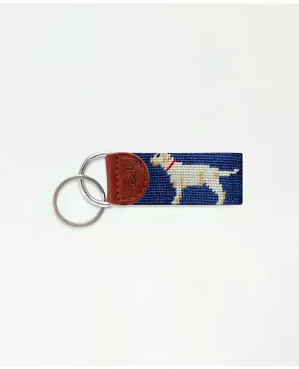 Smathers & Branson Cotton Needlepoint Key Fob | Brooks Brothers