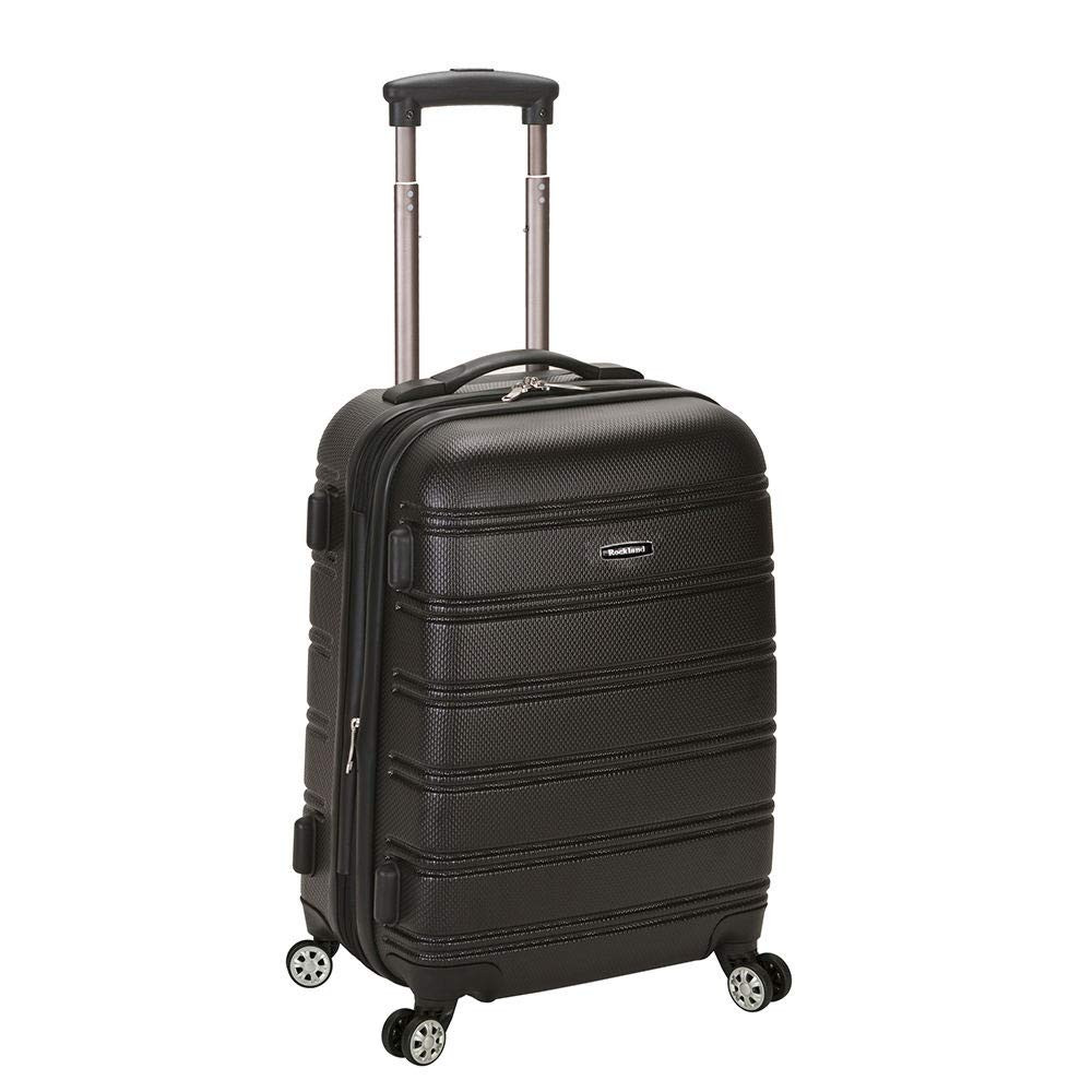 Rockland Melbourne Hardside Expandable Spinner Wheel Luggage, Black, Carry-On 20-Inch | Amazon (US)