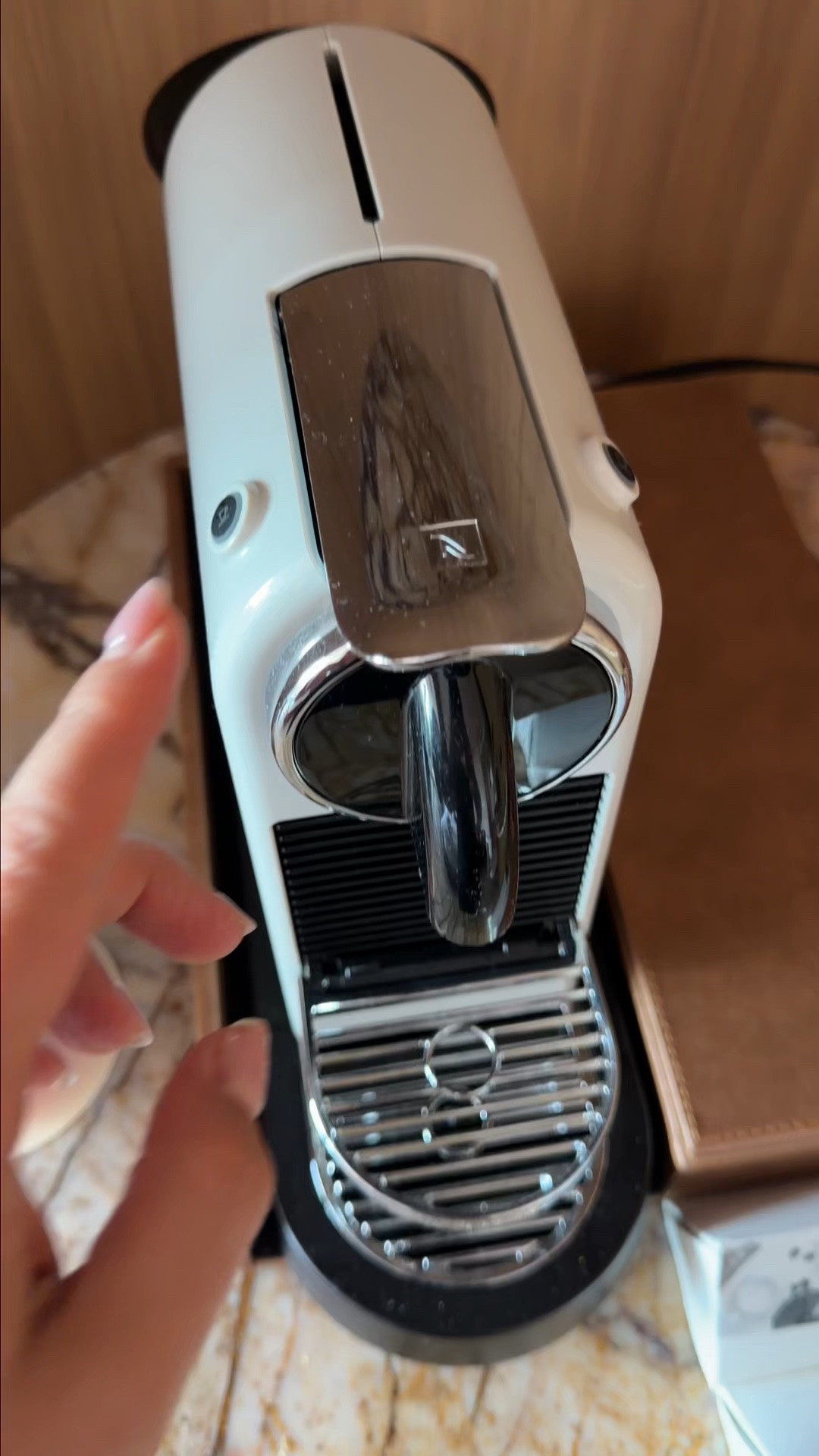 The second espresso machine in this house, and the one my guests reach for ☕ This Nespresso CitiZ makes coffee ready in under a minute with zero technique on rushed mornings or when someone else needs a cup. The exact machine is linked below! #nespresso #citiz #espressoathome #coffeelover #capsulecoffee #kitchenupgrade

#LTKfoodie #LTKHome #LTKmomlife