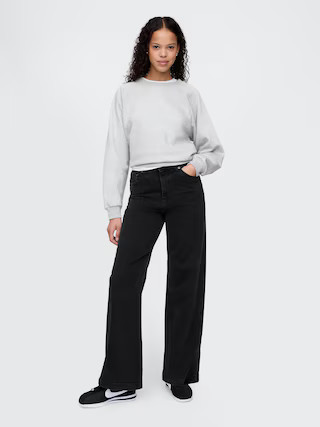 Curvy High Rise Stride Wide-Leg Jeans | Gap (US)