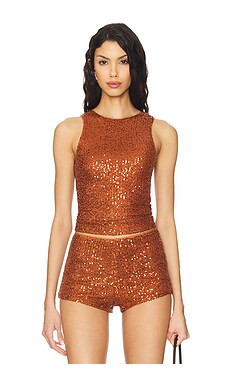 superdown Maja Top in Rust from Revolve.com | Revolve Clothing (Global)