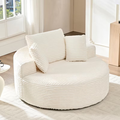 Mjkone Corduroy Lazy Sofa Bean Bag Chair,Sponge Chaise Lounge Chair Indoor,Modern Sleeper Chair for Living Room,Office,Beige | Target