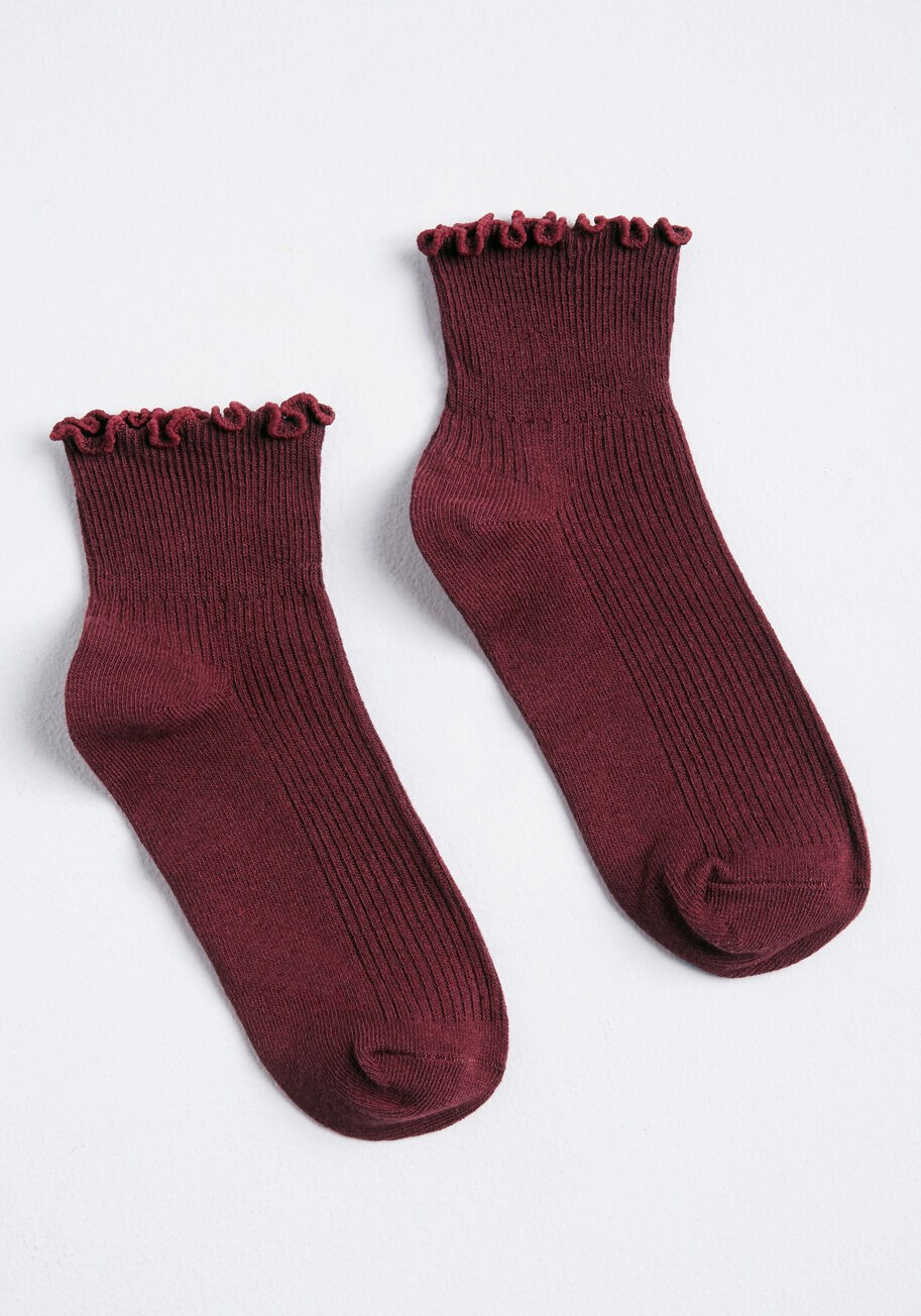 Back to Basics Ruffled Socks | Modcloth