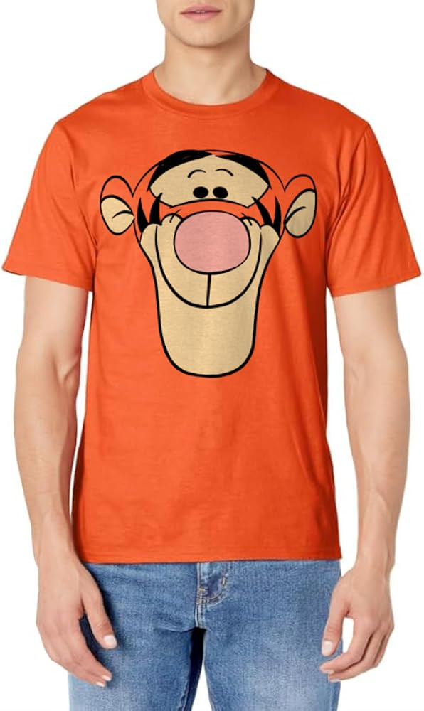 Disney Winnie The Pooh Tigger Large Face T-Shirt | Amazon (US)