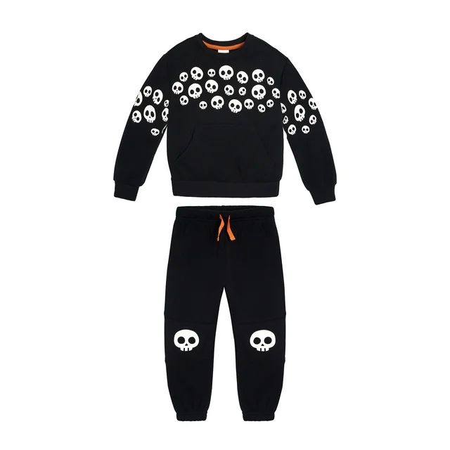 Wonder Nation Toddler Boy Halloween Sweat Set, Sizes 2T-5T | Walmart (US)