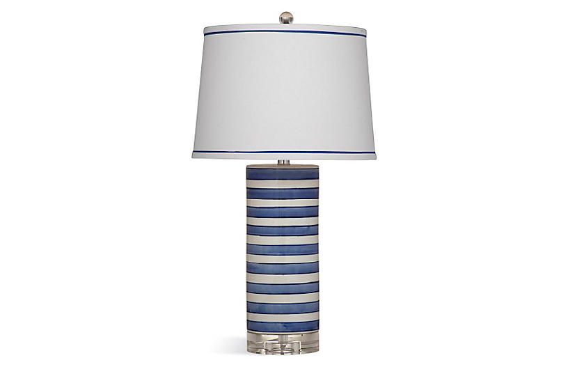 Regatta Stripe Table Lamp, Blue/White | One Kings Lane