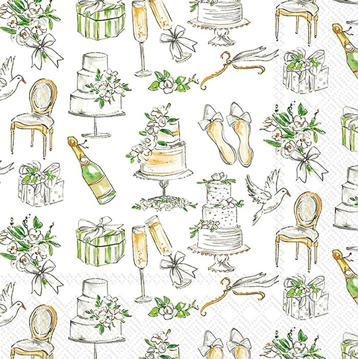 IHR Ideal Home Range Party Napkins Rosanne Beck Disposable 3-Ply Paper Lunch Napkin Pack, 6.5" x ... | Amazon (US)
