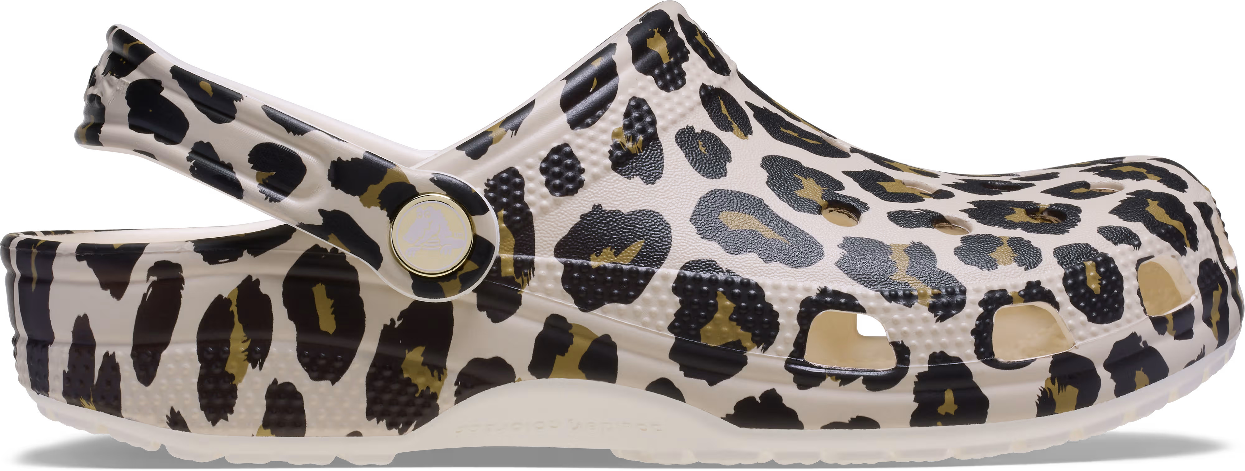 Crocs | Unisex | Classic Leopard | Clogs | Chalk | W4/M3 | Crocs UK