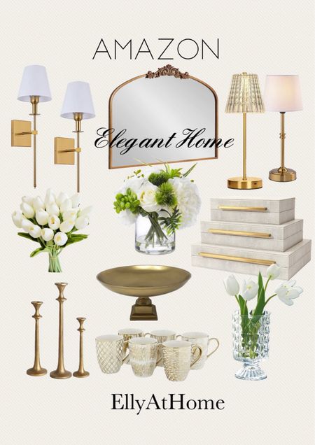 Elegant home decor accessories from Amazon home. Shop mirror, touch lamps, florals, decorative boxes, candleholders, cups, vases. Free shipping. 

#LTKfindsunder50 #LTKhome #LTKsalealert