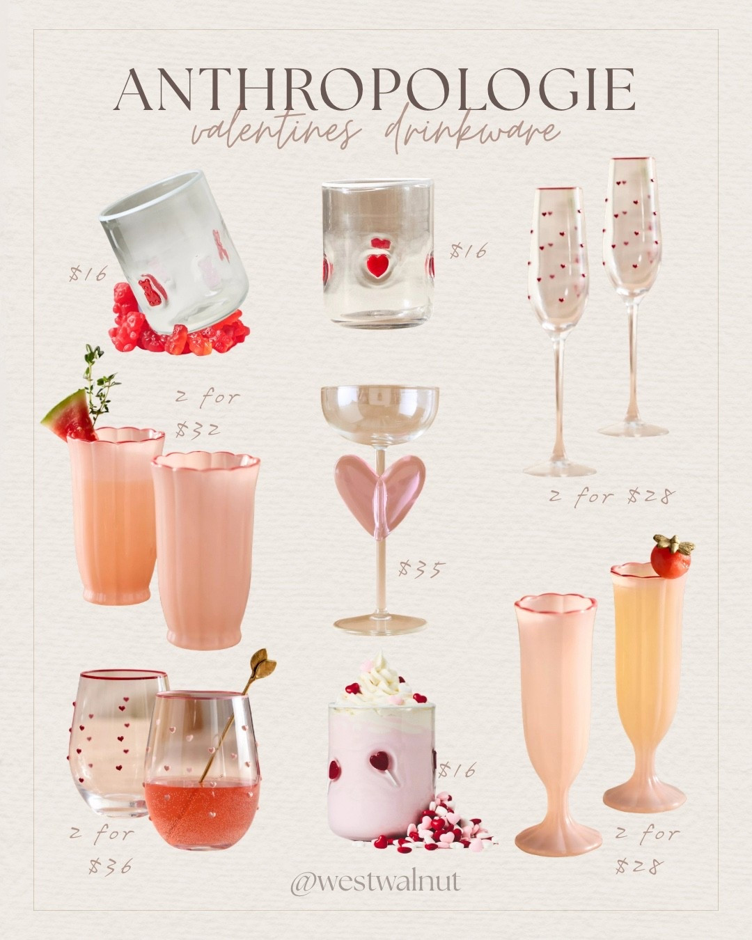 When it comes to festive decor, Anthropologie usually takes the cake in my book! 🎂

I’m absolutely loving their cute selection of Valentines Day finds! 🍒

There’s so much more not included in this post but I wanted to share my faves from their drinkware, candles, stationary and sweet treats! ♥️

Comment “LOVE” and I’ll send you the link to shop these adorable finds! 🔗

*I receive a small commission from purchases made with my LTK links, thanks for the support!*

#ValentinesGiftIdeas #ValentinesGifts #ValentinesDecor 

#LTKHome