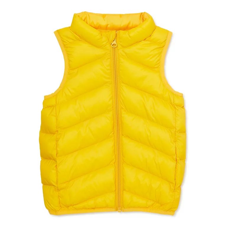 Wonder Nation Baby and Toddler Packable Puffer Vest, Sizes 12M-5T - Walmart.com | Walmart (US)
