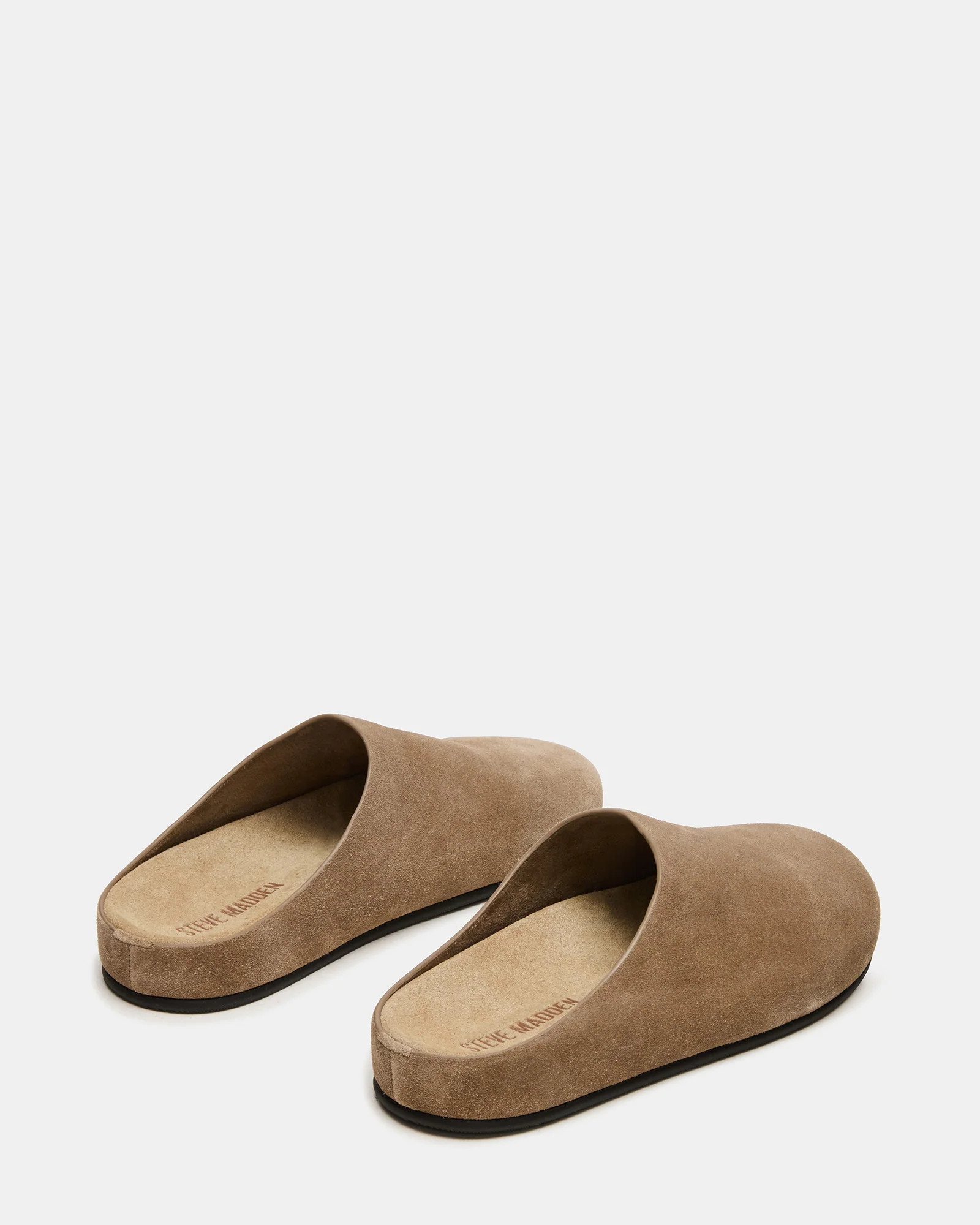 FERN Taupe Suede Slip-On Round-Toe Women's Flat | Steve Madden (US)