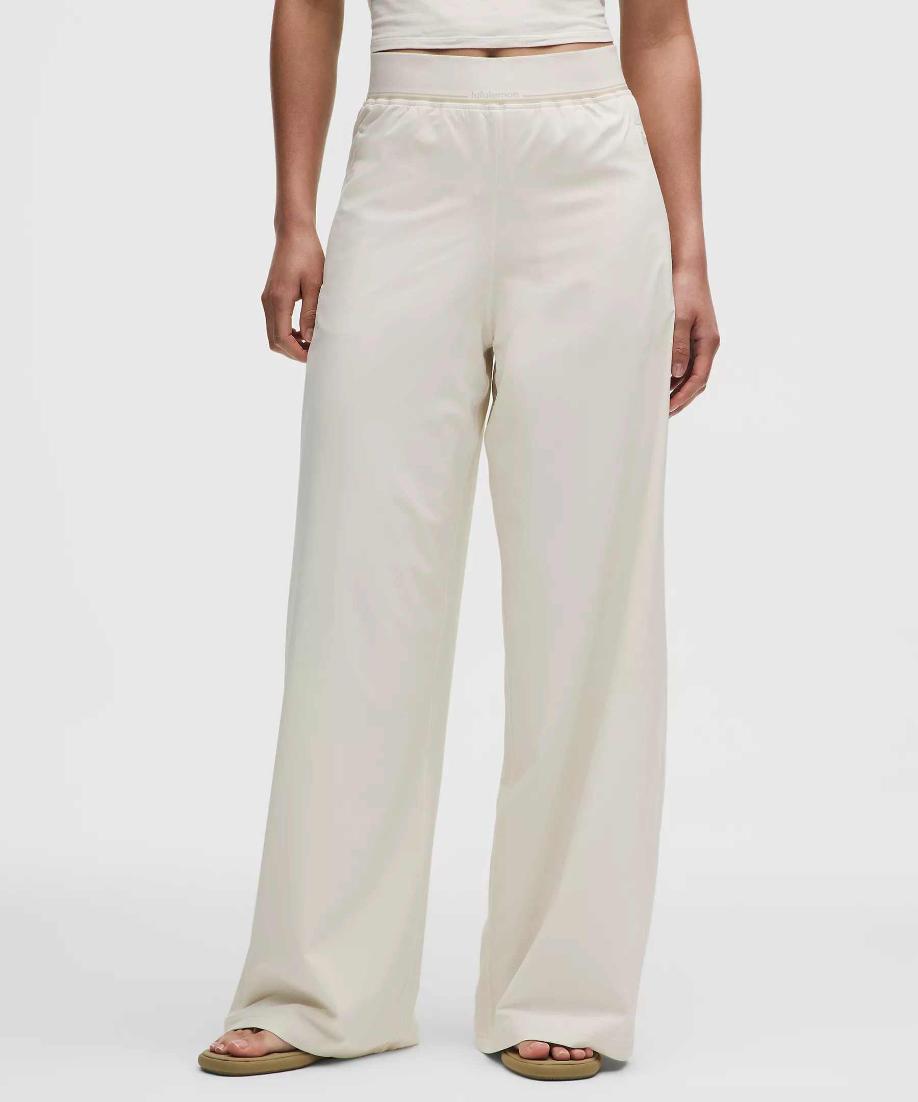 Swift High-Rise Wide-Leg Pant *Logo Waistband | Women's Pants | lululemon | Lululemon (US)