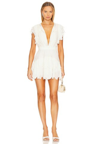LoveShackFancy Darryl Dress in Optic White from Revolve.com | Revolve Clothing (Global)