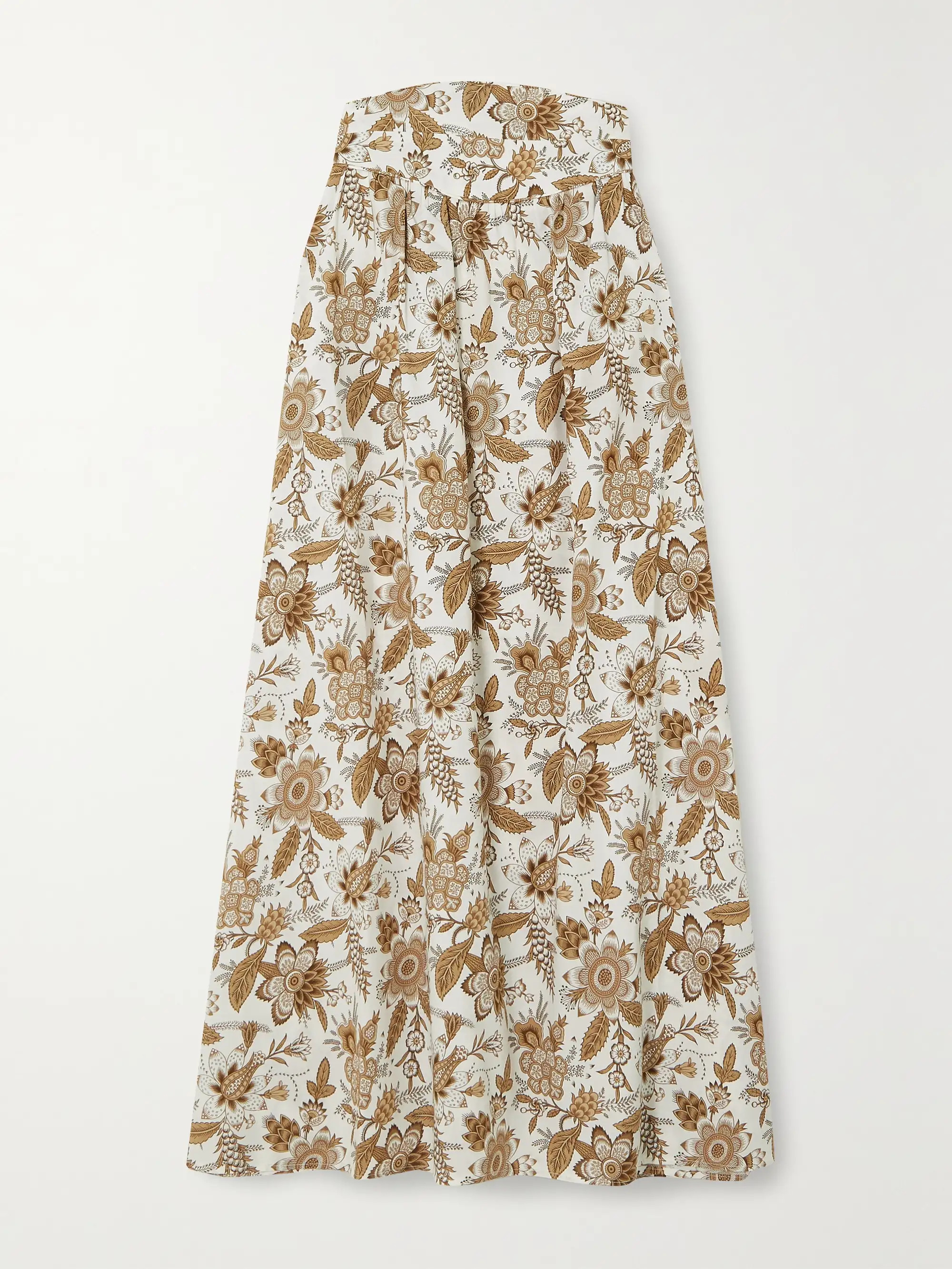 ANNA MASON Tati floral-print cotton maxi skirt | NET-A-PORTER | NET-A-PORTER (US)