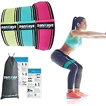 NEW Fabric Booty Resistance Hip Bands for Workout - Resistance Loop Bands - 3 Glute Elastic Bands... | Amazon (US)