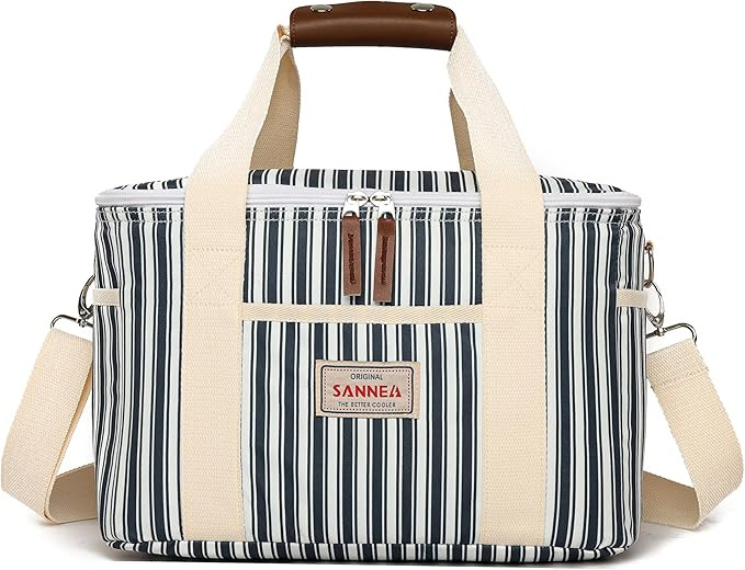 Insulated Lunch Bag for Women and Men,Lightweight Reusable Cooler Tote Bag for Picnic Beach,Water... | Amazon (US)