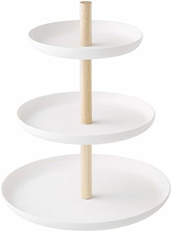 Yamazaki Home Three Server 3-Tier Food Serving Stand-Appetizer & Dessert Tray Party Organizer, One S | Amazon (US)