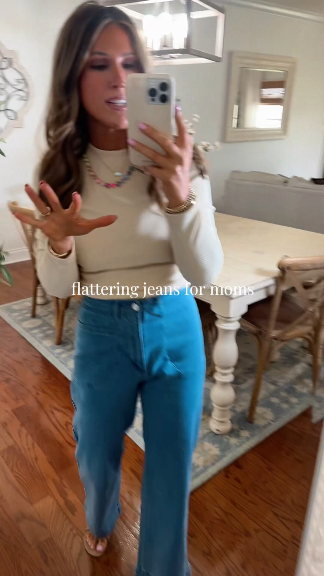 spring outfits 2026

The most flattering wide leg jeans I’ve tried (mom approved 💕)

These are the kind of jeans that instantly make your outfit look better 💕

High waisted, super flattering, and the wide leg gives that effortless, put-together look without being tight or uncomfortable

I’ve been wearing these with everything from basic tees to dressy tops


wide leg jeans women
high waisted jeans women
flattering jeans for moms


#momstyle #denimoutfits #widelegjeans 
#tiktokshopspringglowup @Cicy Bell shop 
#creatorsearchinsights 

#LTKSeasonal #LTKmomlife #LTKootd