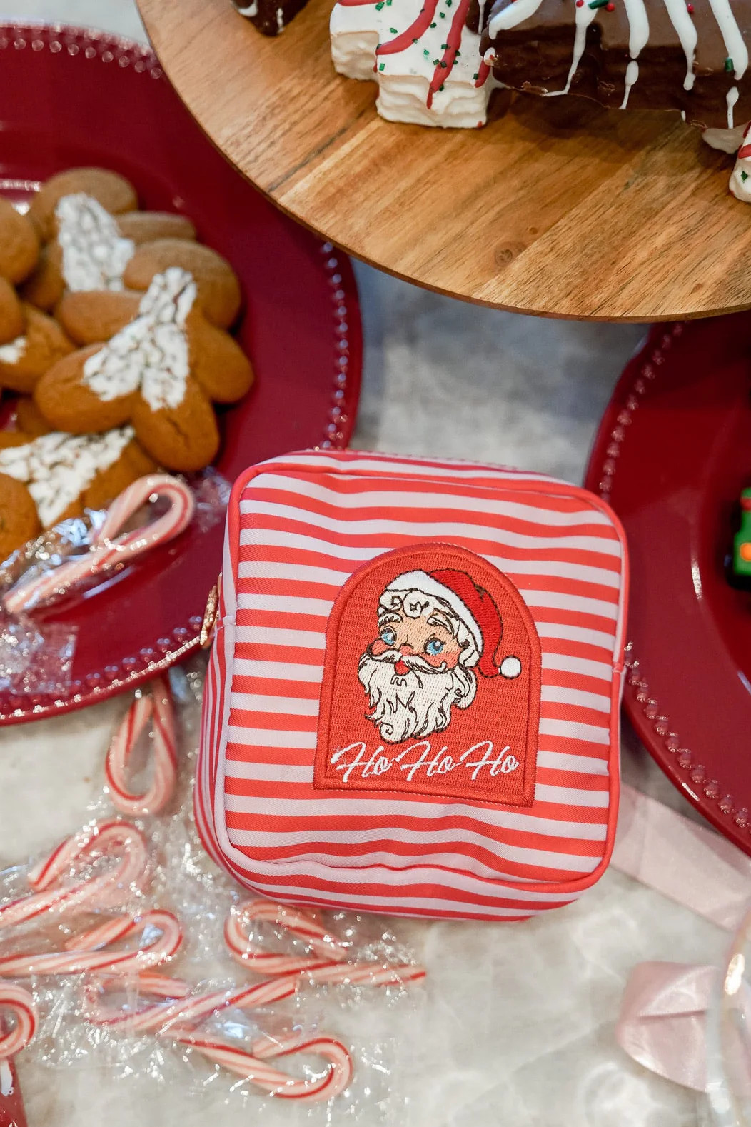 Santa Patch - Red Stripe Mini | KenzKustomz