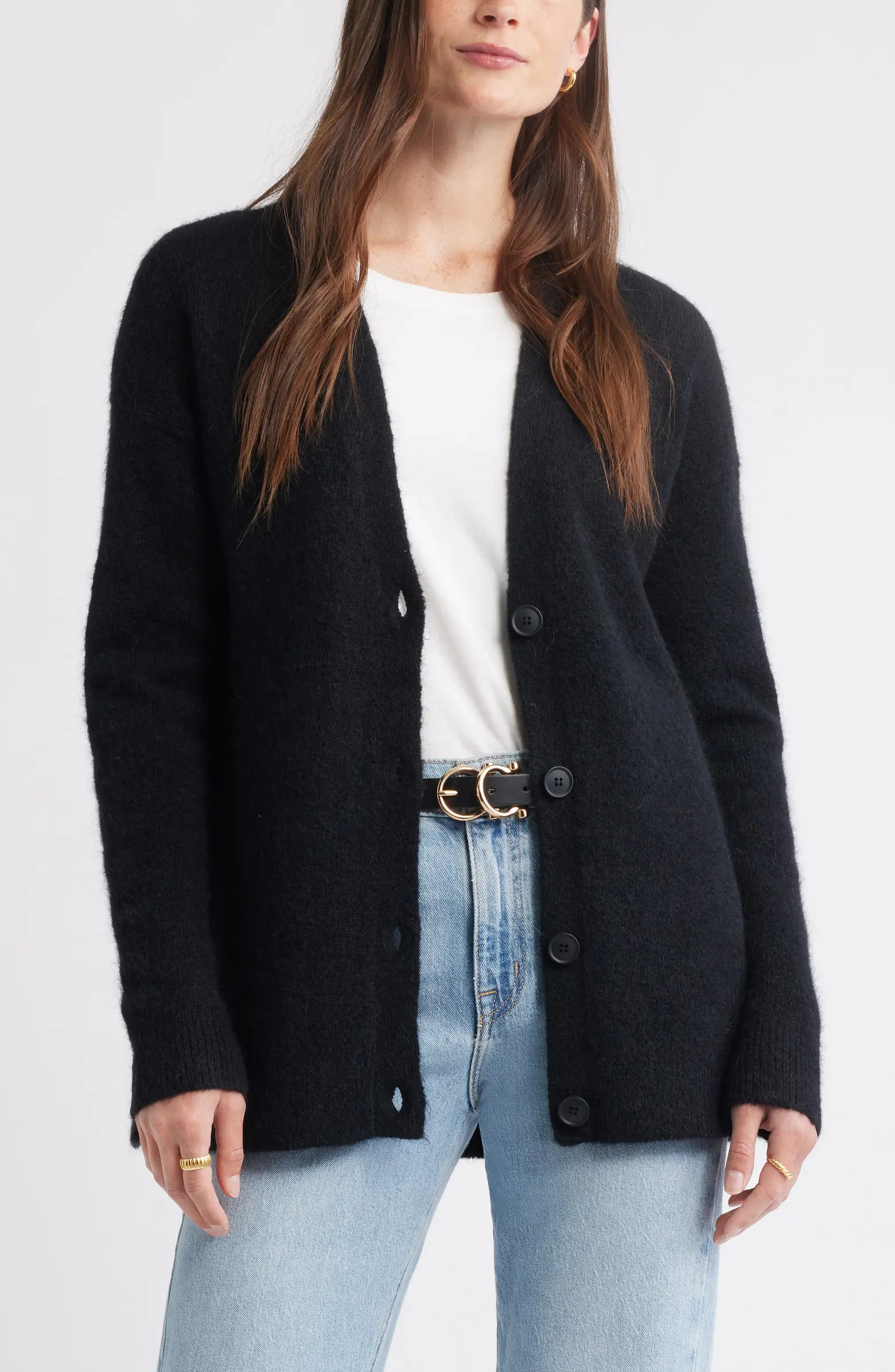 Caslon® Alpaca Blend Cardigan | Nordstrom | Nordstrom