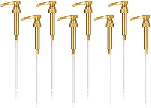 Amazon.com: 8 Pieces Syrup Pumps, Coffee Syrup Dispenser Pump, Flavor Syrup Pump Fits 750ml Bottl... | Amazon (US)