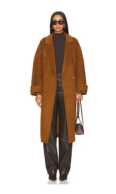 Ena Pelly Cecilia Wool Coat in Biscuit from Revolve.com | Revolve Clothing (Global)