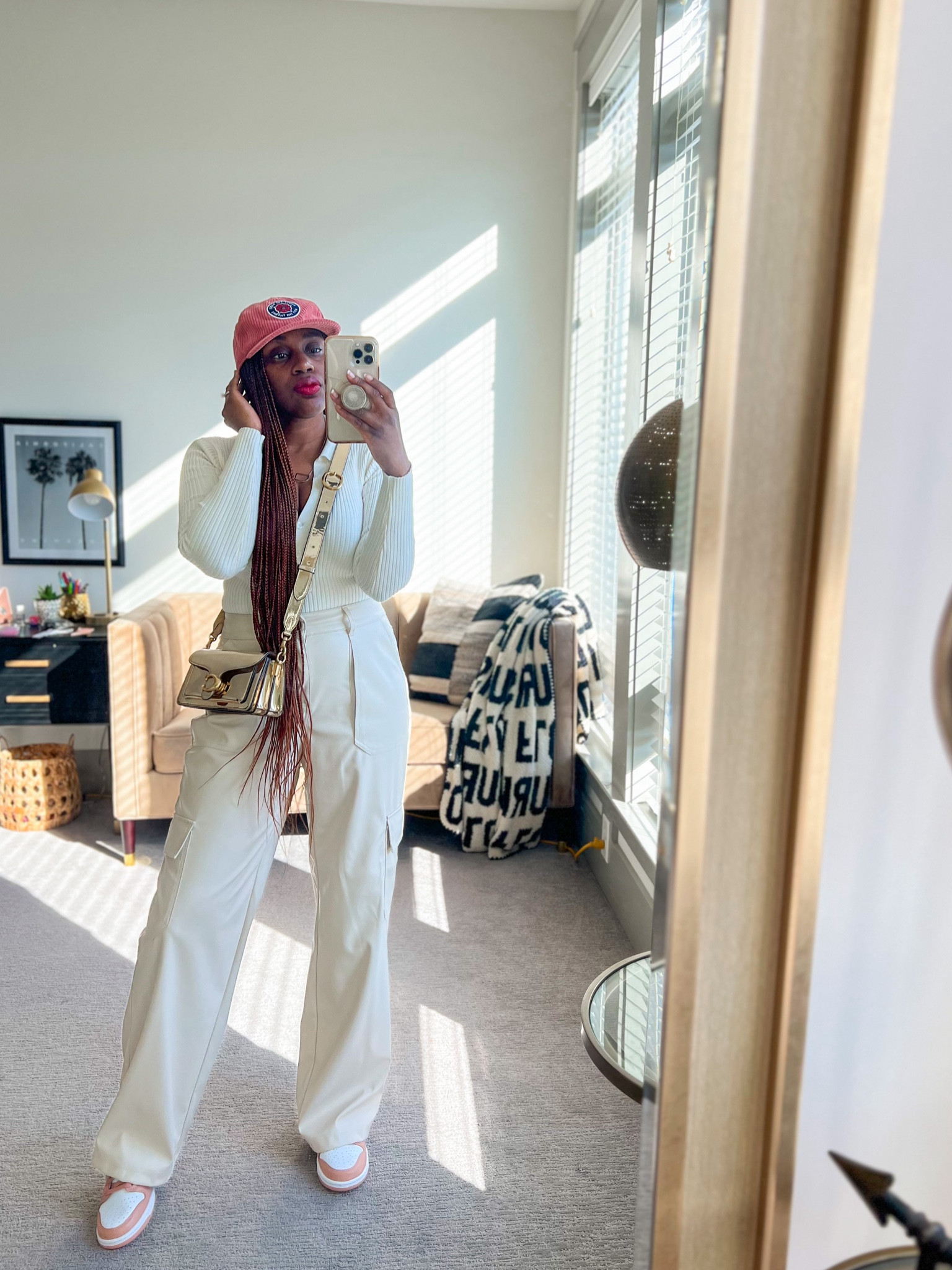 Big fan of these faux leather pants because they’re so stylish and comfy. Paired them with my gold tabby and rose dunks. 🤍

#LTKitbag #LTKSeasonal #LTKshoecrush