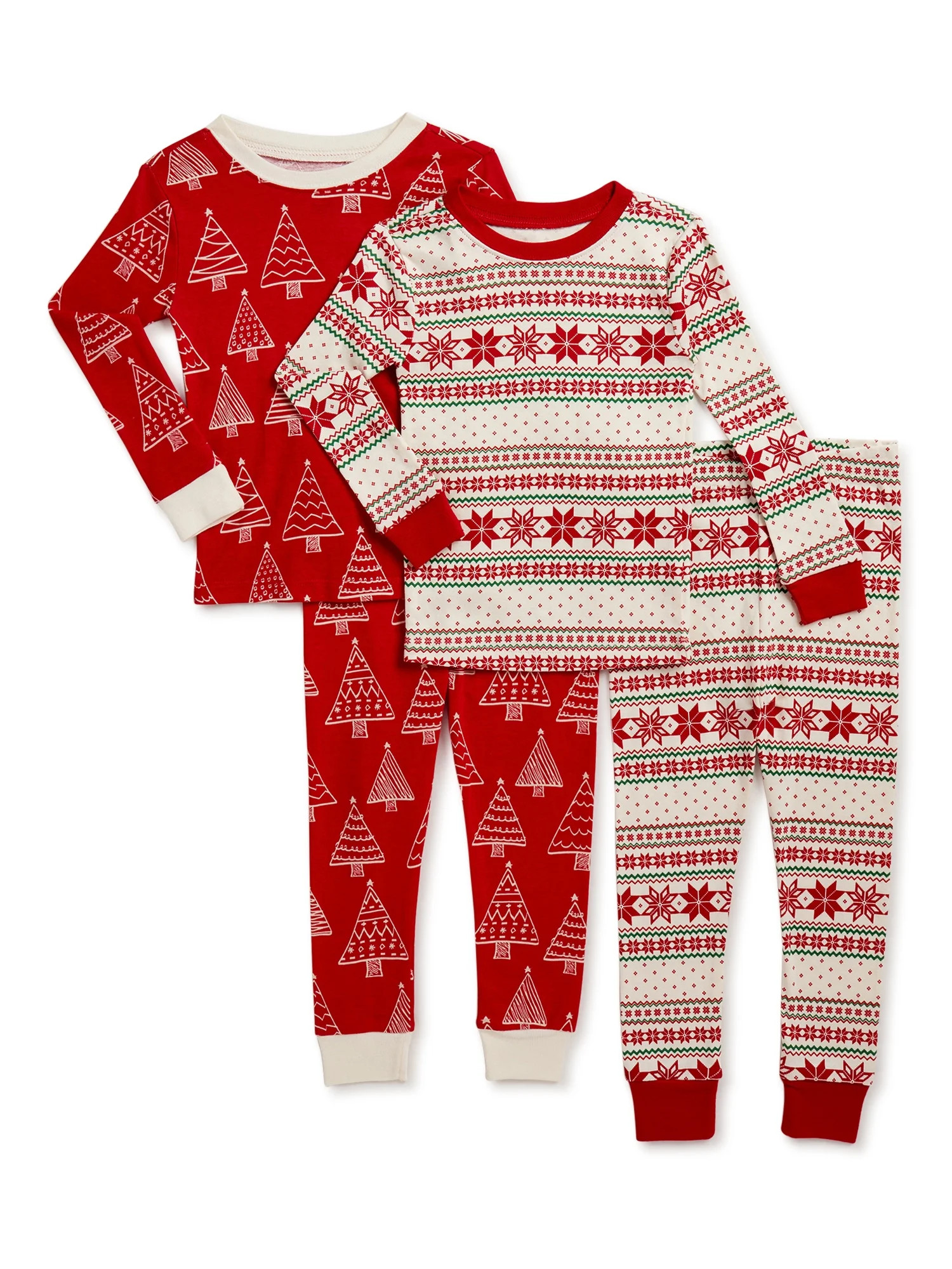 Holiday Time Baby and Toddler Pajama Set, 4-Piece | Walmart (US)