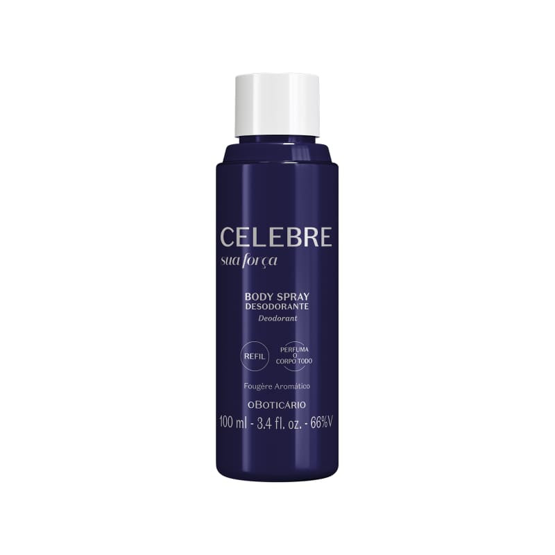 Refil Body Spray Desodorante Masculino Celebre Sua Força 100ml | oBoticario (BR)
