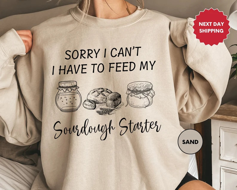 Bread Baking Sweatshirt, Mom Sweatshirt, Sourdough Starter Sweater, Sourdough Baker Sweatshirt, G... | Etsy (US)