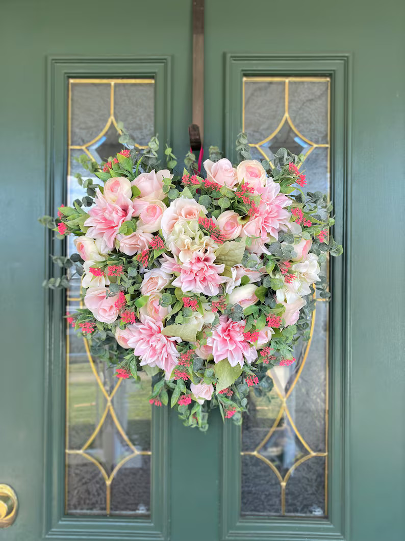 Valentine's Day Wreaths Valentine Wreaths Heart Shaped Wreaths Love Wreaths Valentine Wreaths Val... | Etsy (US)