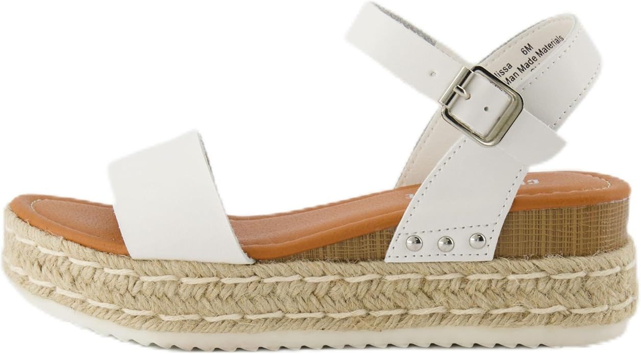 CUSHIONAIRE Women's Melissa Espadrille Platform Wedge Sandal | Amazon (US)