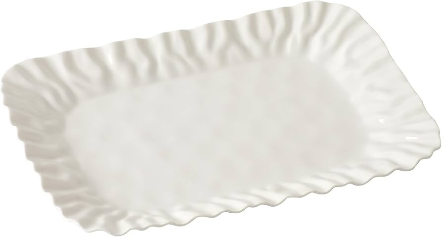 Pampa Bay Mascali Bianca Medium Deep Tray, 15" x 10" x 1.5" | Amazon (US)