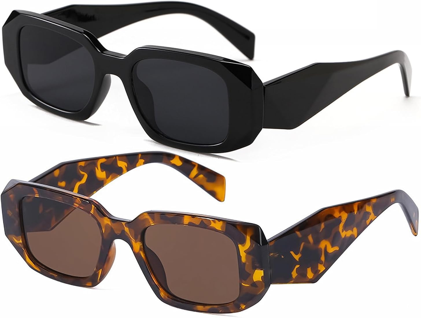 Rectangle Sunglasses for Women Retro Square Sunglasses UV400 Protection | Amazon (CA)