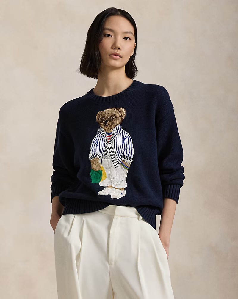 Polo Bear Cotton Crewneck Jumper | Ralph Lauren (UK)