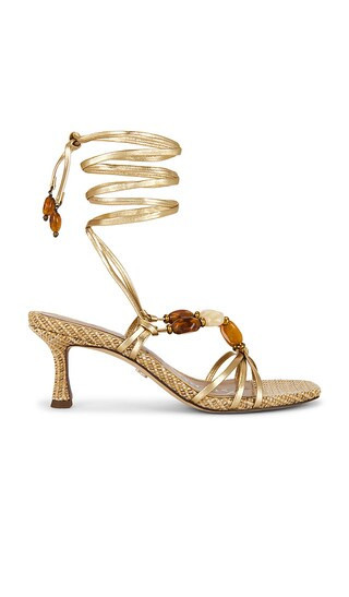 Sam Edelman Paloma Sandal in Metallic Gold. - size 7.5 | Revolve Clothing (Global)