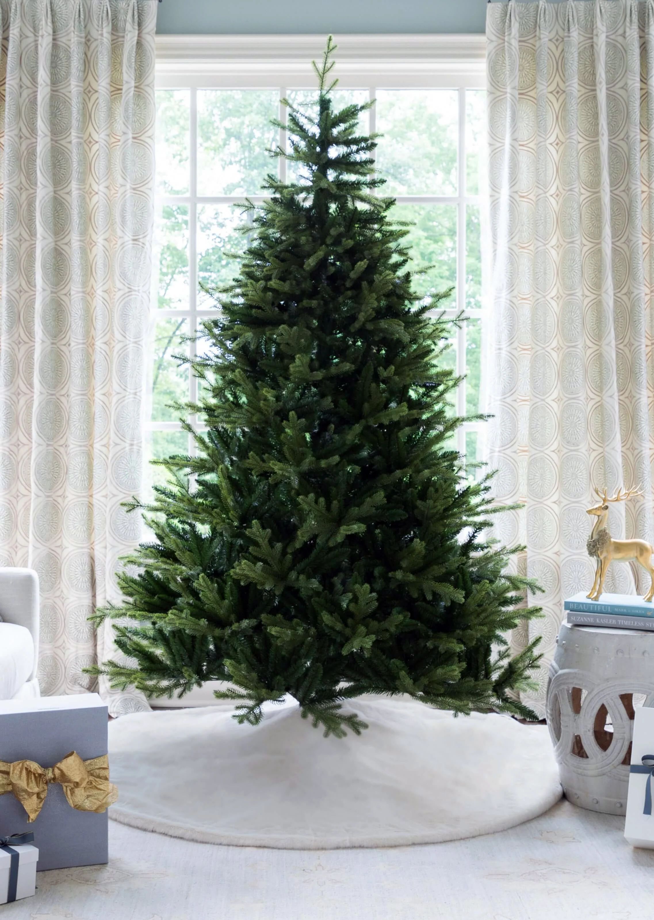 7.5' Scarlet Fir Artificial Christmas Tree Unlit | King of Christmas