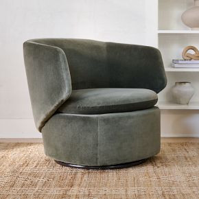 Crescent Swivel Chair | West Elm (US)