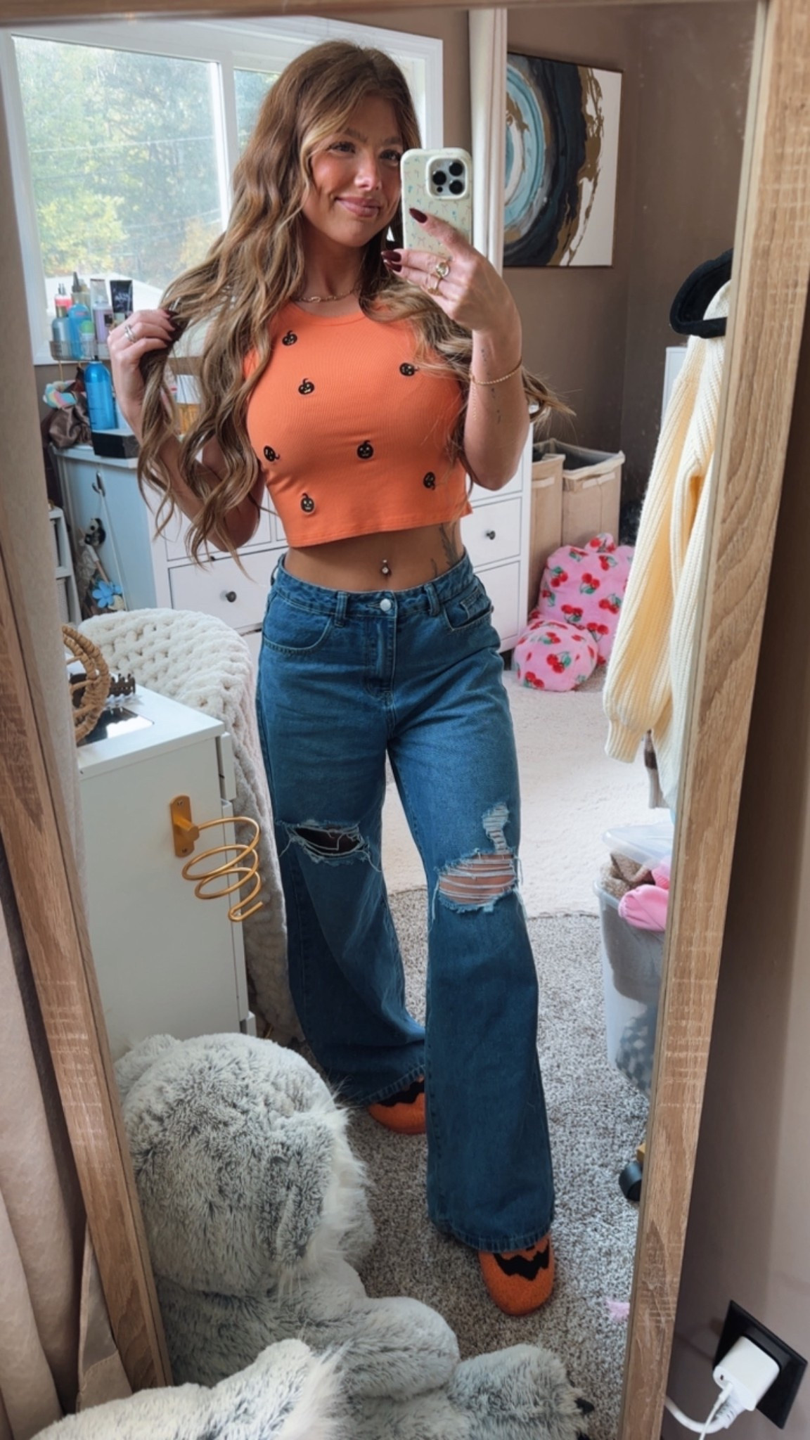Halloween tanks + Jeans 