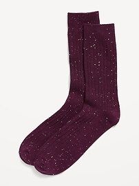 Rib-Knit Speckled-Yarn Socks for Men | Old Navy (US)