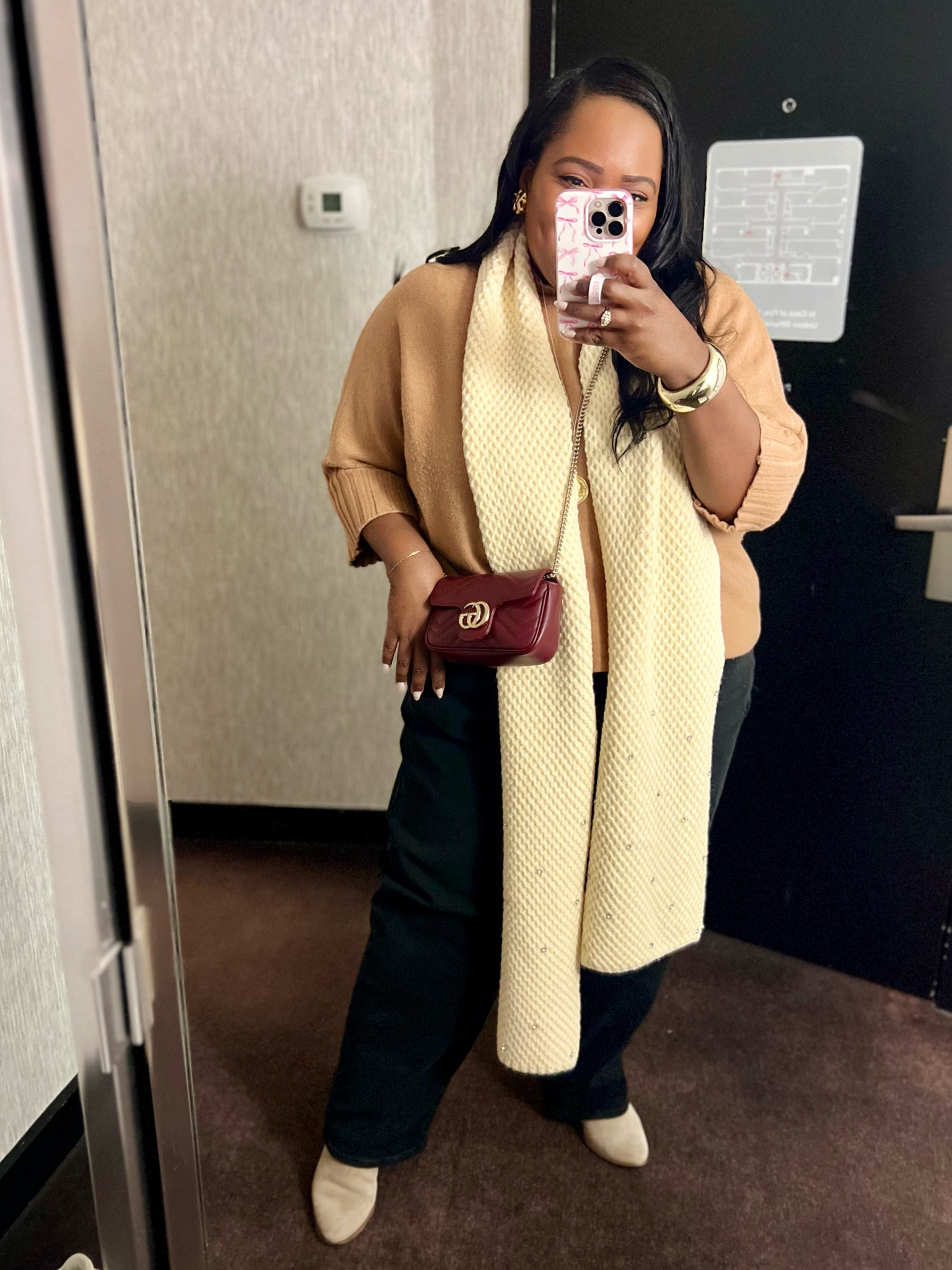 Day 1 in NYC headed to the 9/11 memorial and then dinner 🍽️ This Anthropologie scarf is so cute! 

Use code: INFS-AMBNICOLE to save on my barrel jeans from Universal Standard. 👖 

#LTKStyleTip #LTKHoliday #LTKGiftGuide