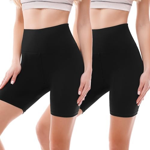 SINOPHANT 2 Pack Biker Shorts High Waisted Women Tummy Control Gym Yoga | Amazon (US)