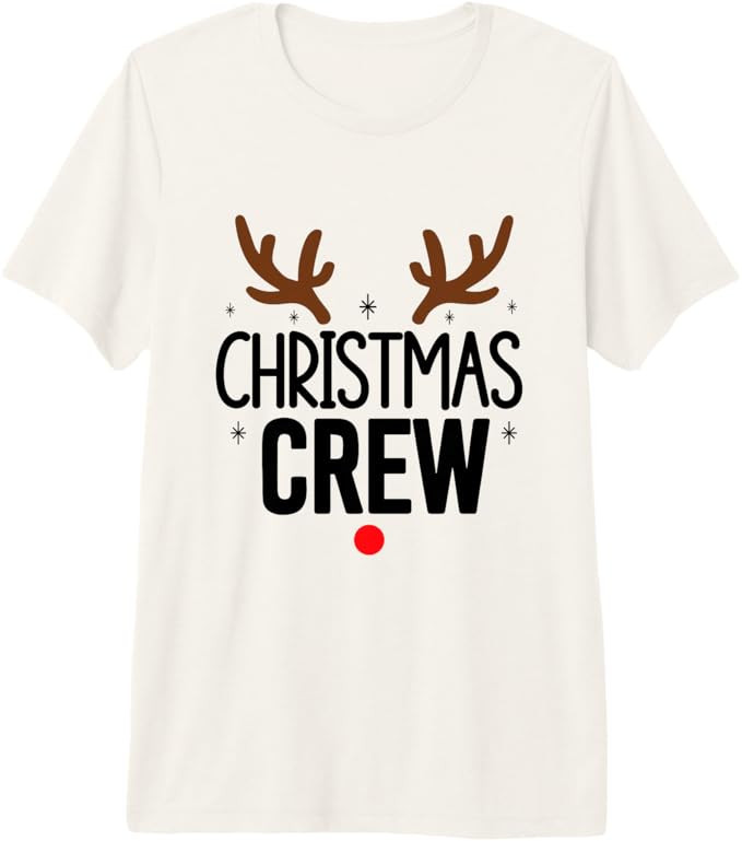 Christmas Crew Festive Making Memories Together Premium Tri-Blend T-Shirt | Amazon (US)