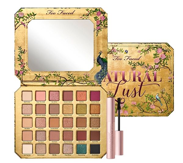 Too Faced Natural Lust Eyeshadow Palette with Travel Mascara | QVC
